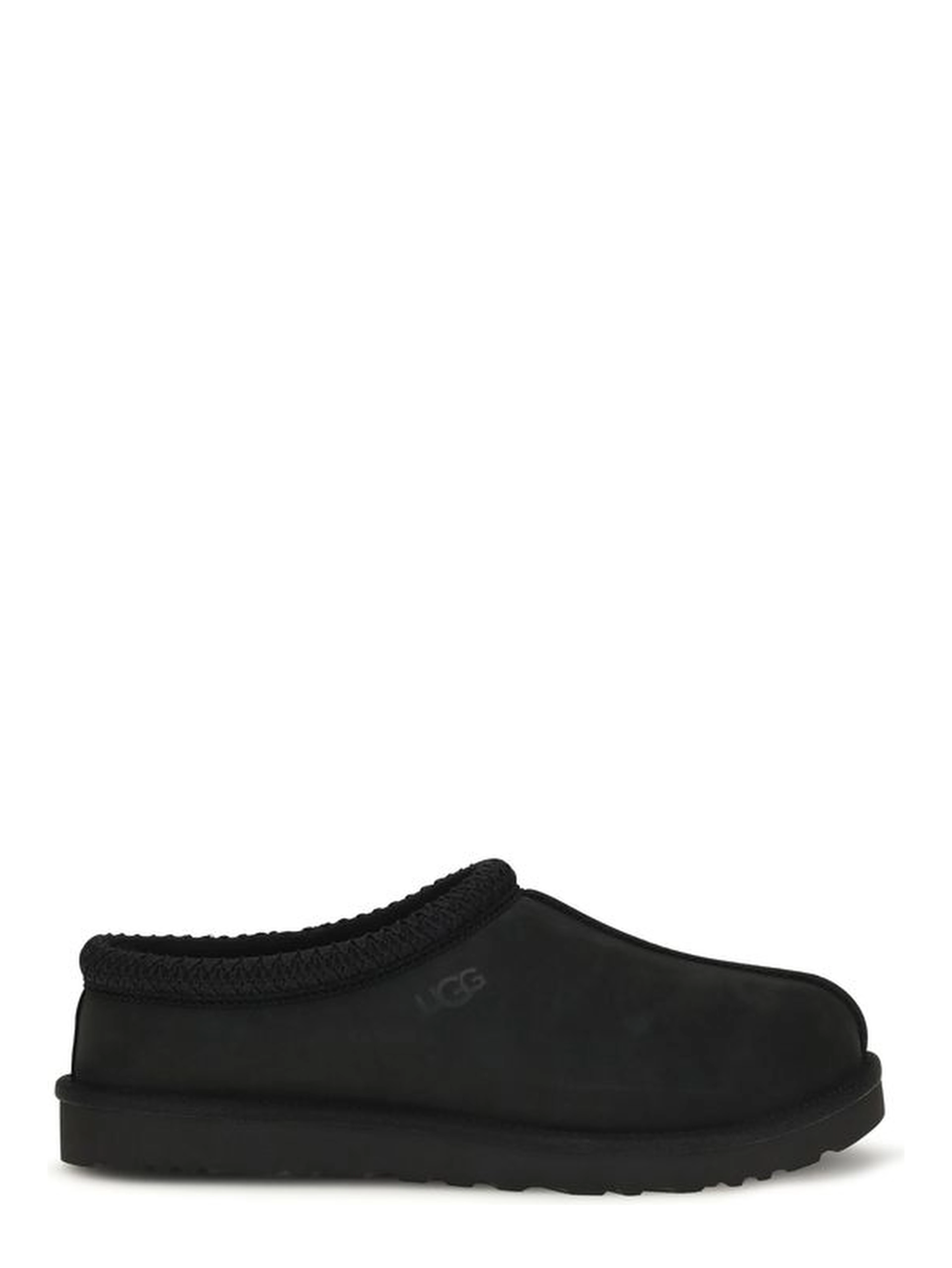 Black Nubuc Leather Clogs