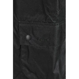 Black Cotton Full-Length Jacket