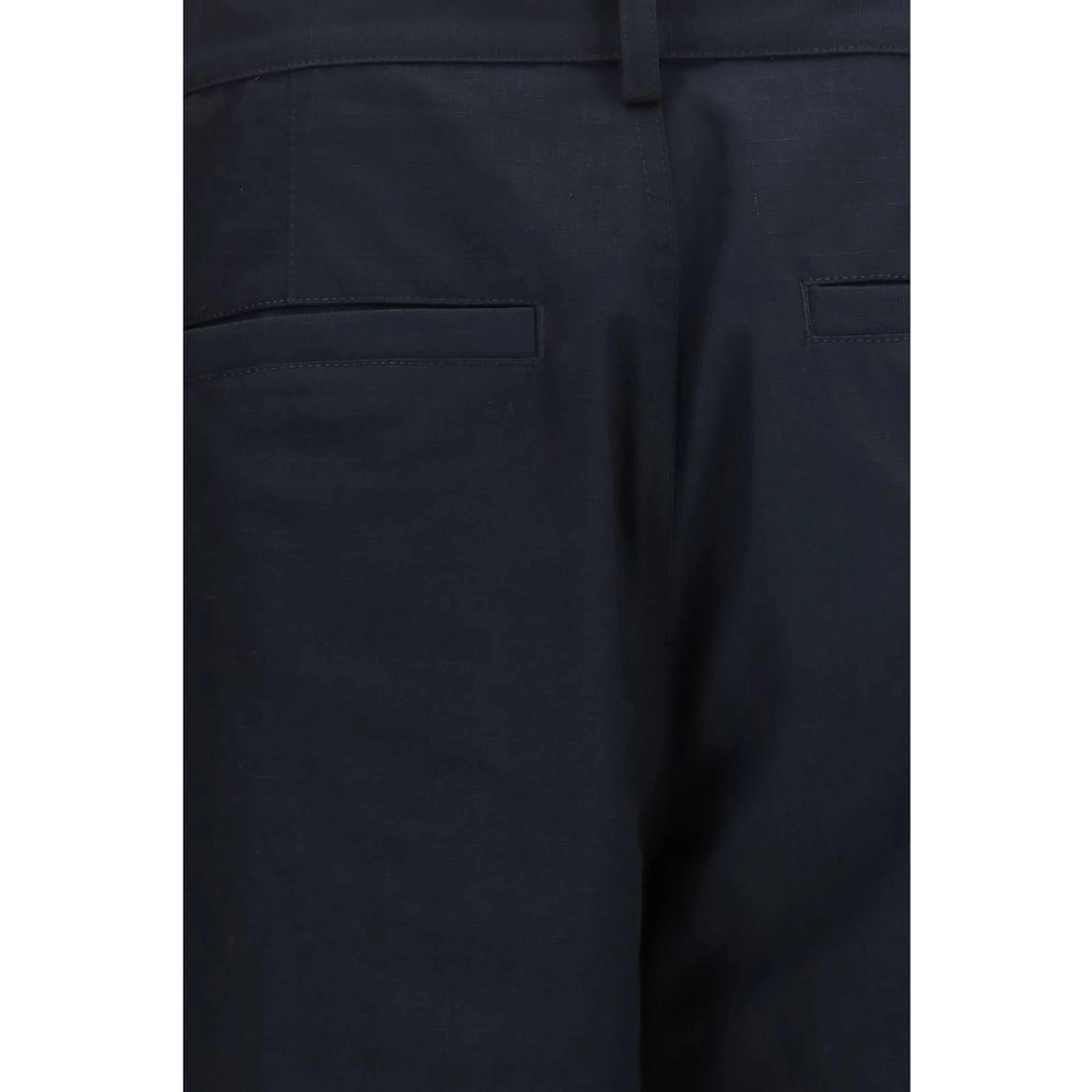Black Cotton Cargo Pants