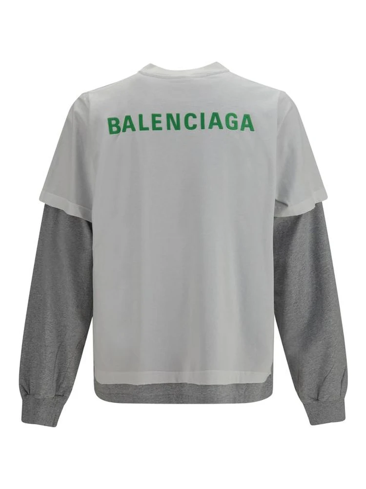 White Cotton Long Sleeve T-Shirt alternative
