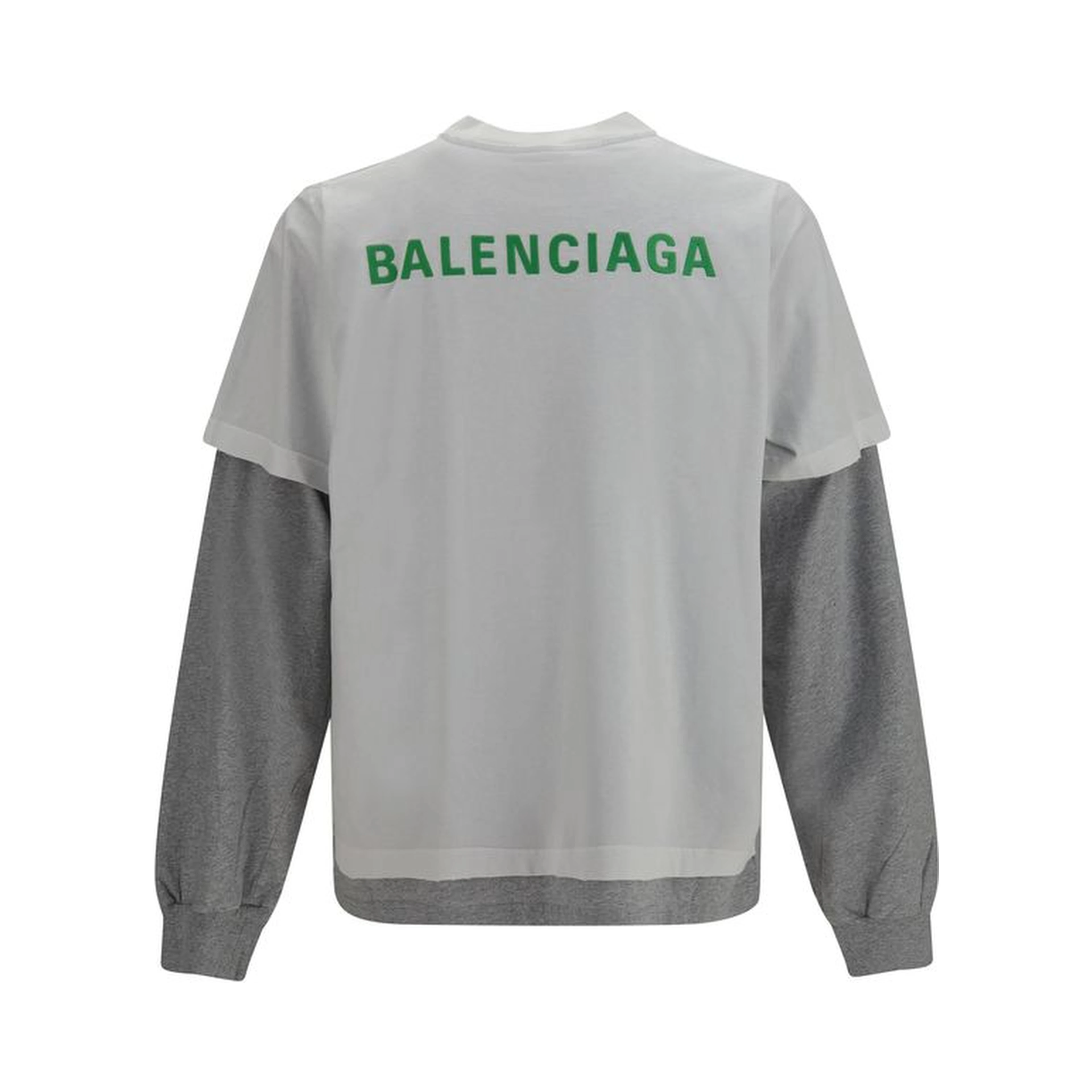 White Cotton Long Sleeve T-Shirt