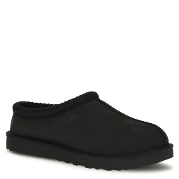 Black Nubuc Leather Clogs