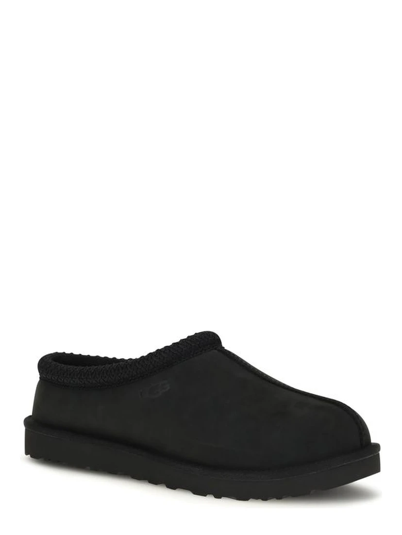 Black Nubuc Leather Clogs