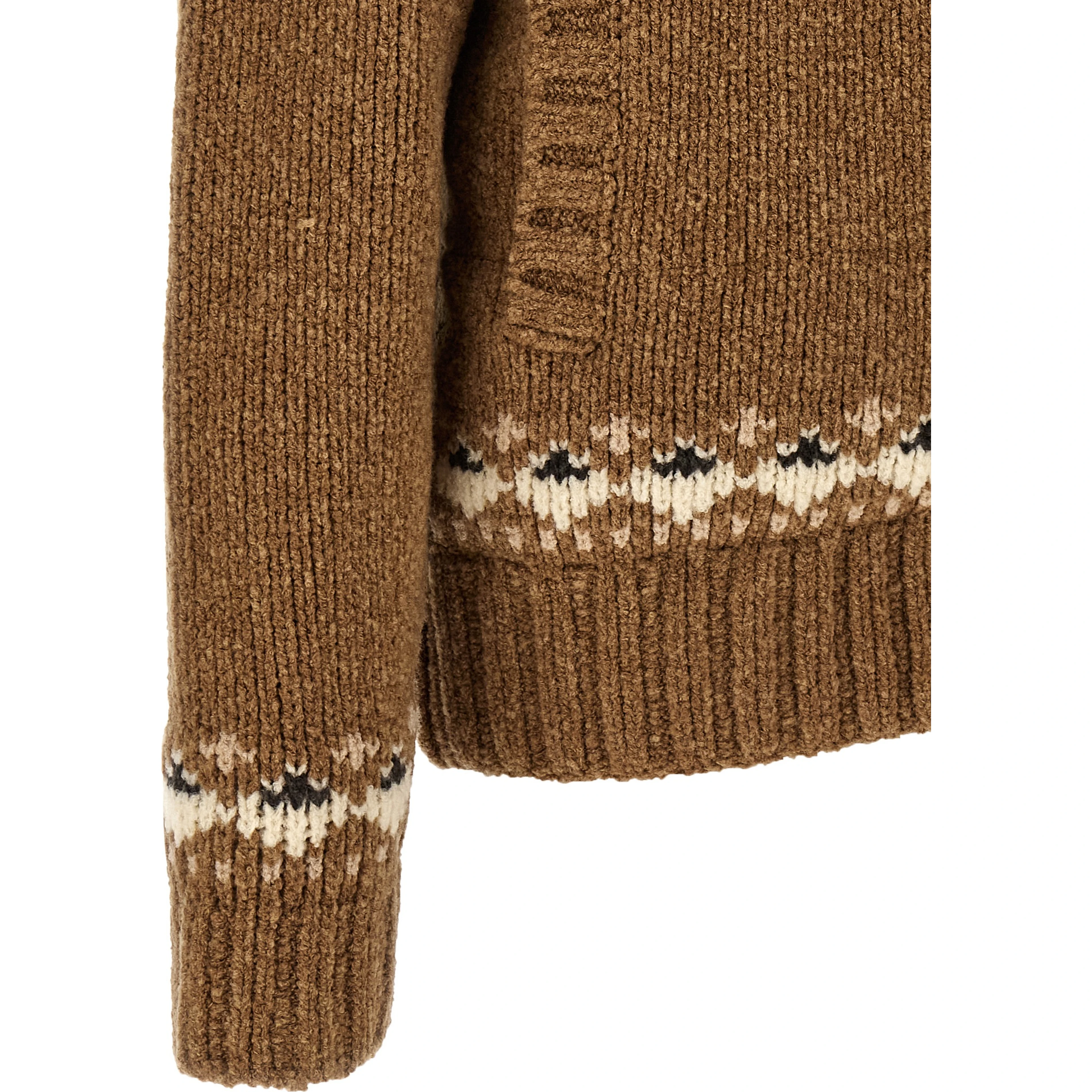 Brown Virgin Wool Cardigan