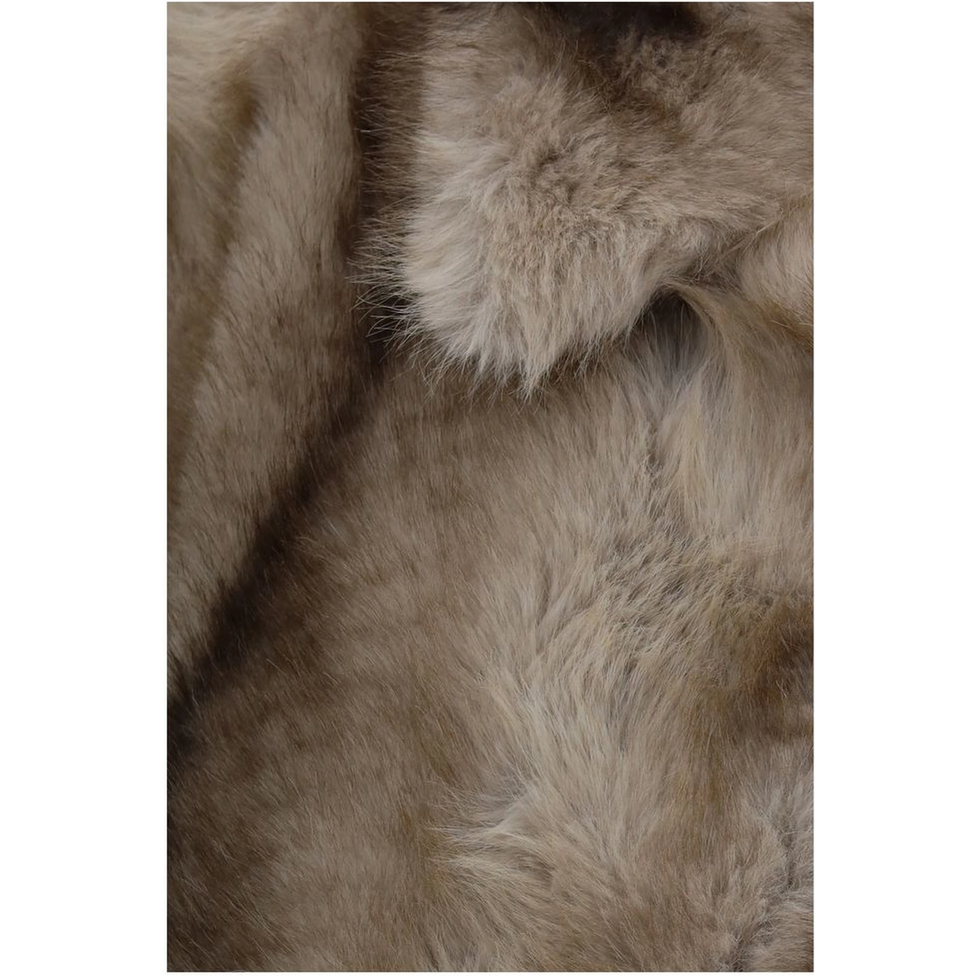Gray Polyester Full-Length Jacket