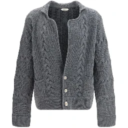 Gray Wool Oves Aries Cardigan