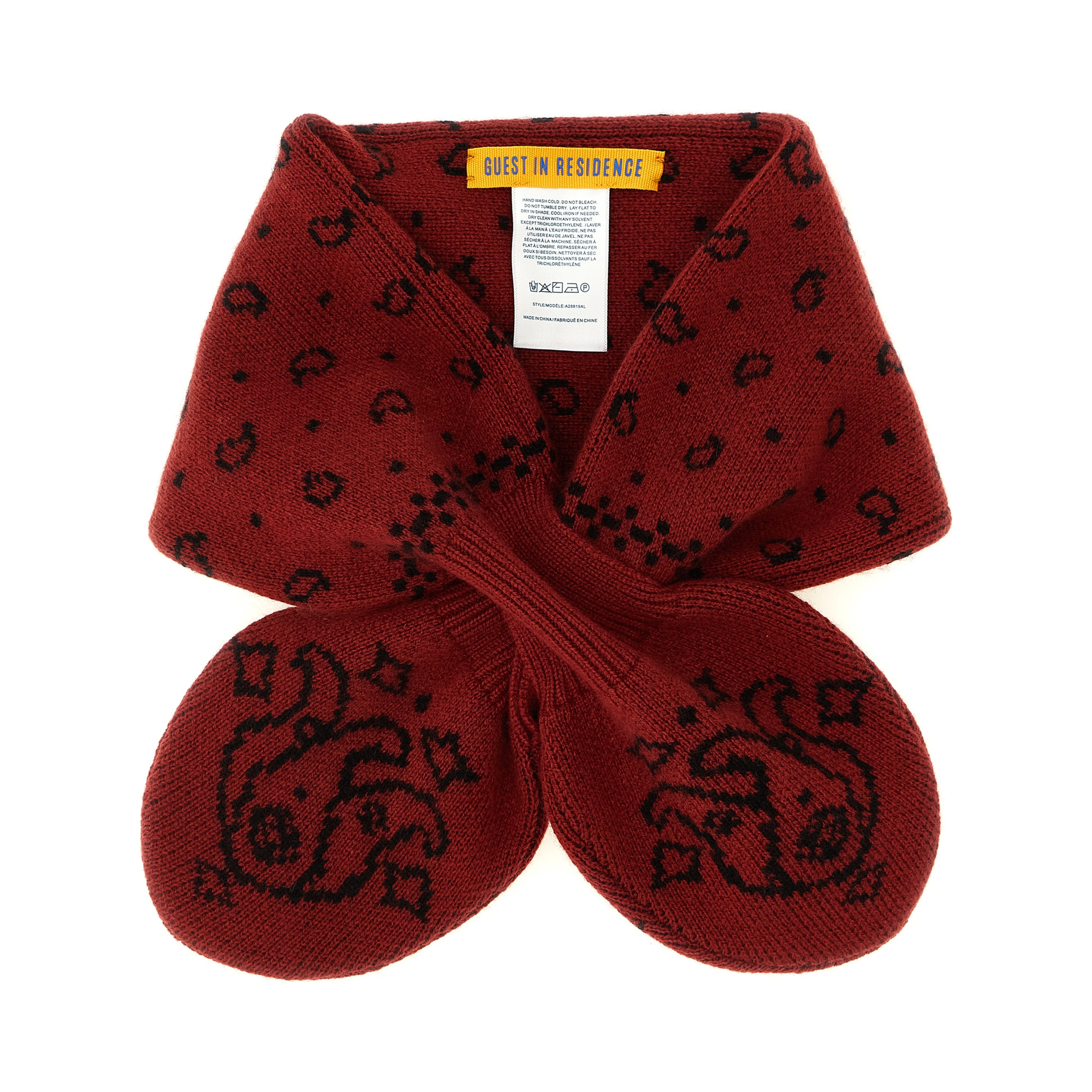 Red Wool Foulard