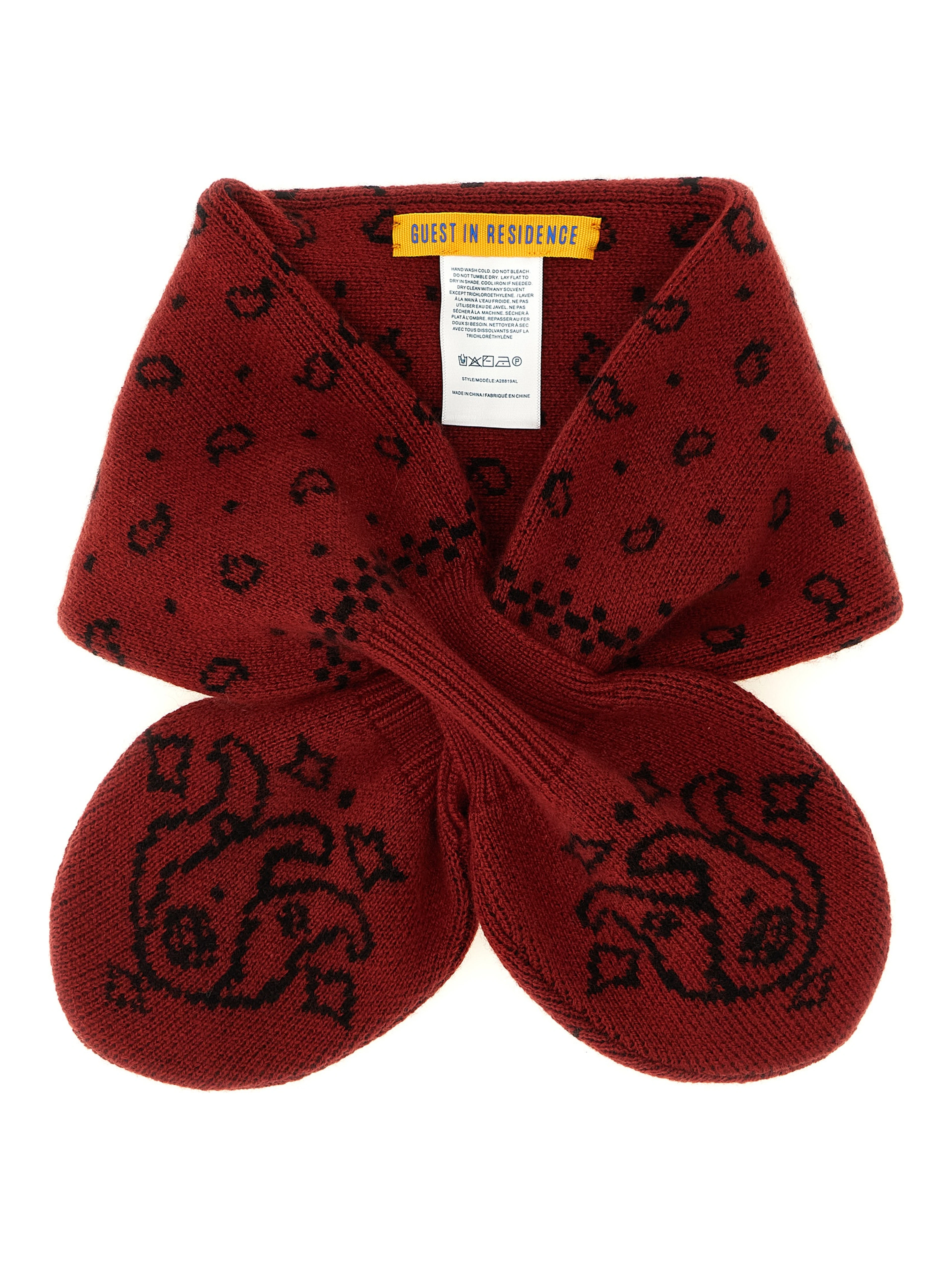 Red Wool Foulard