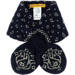 Blue Wool Foulard