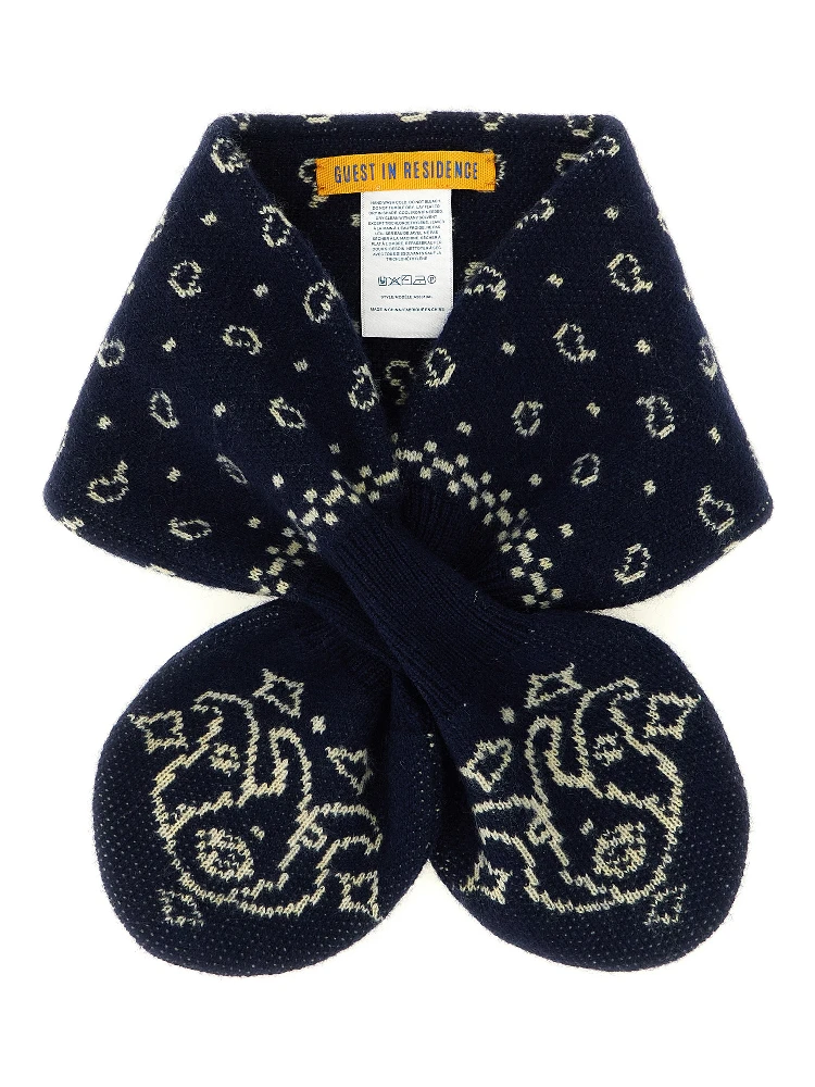 Blue Wool Foulard