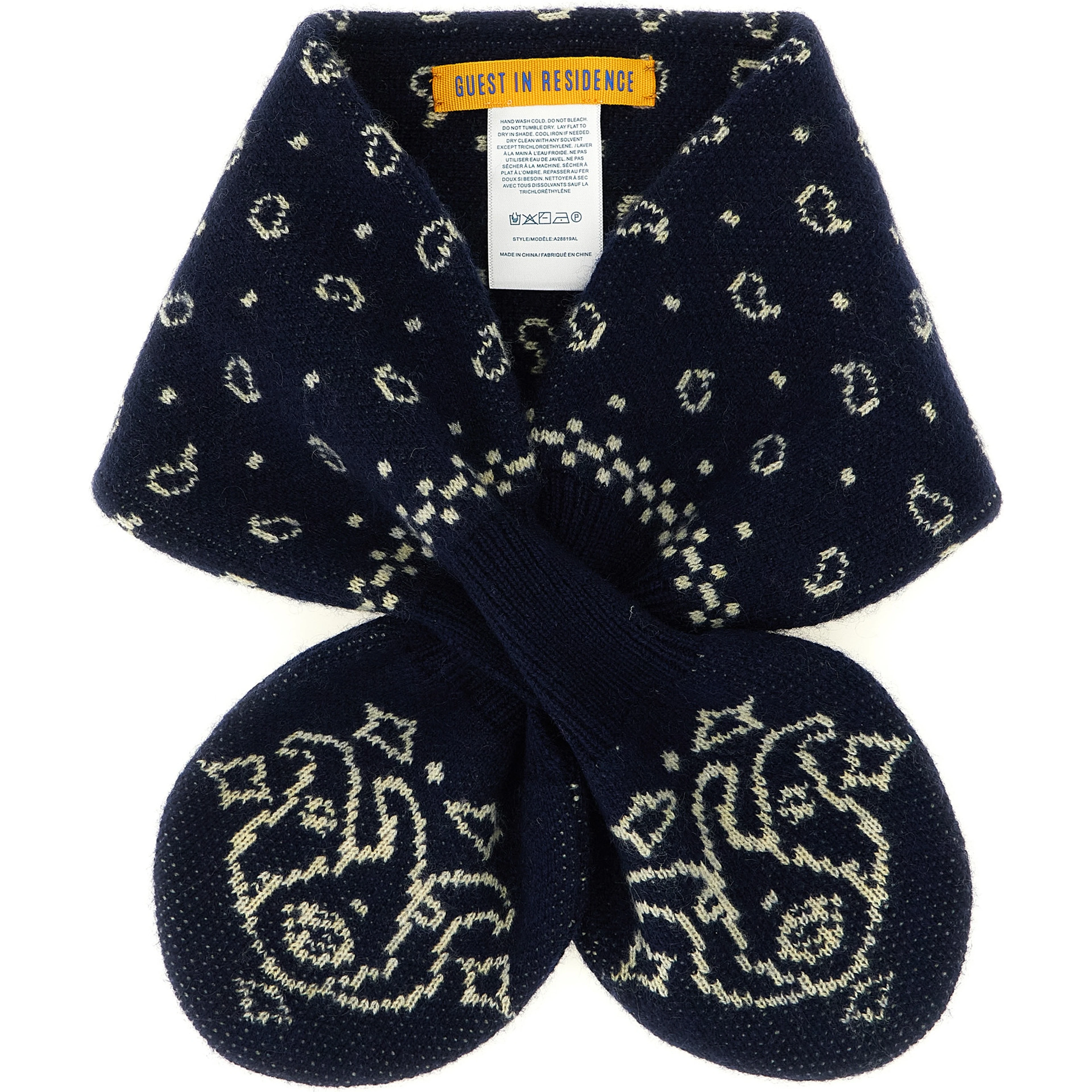 Blue Wool Foulard