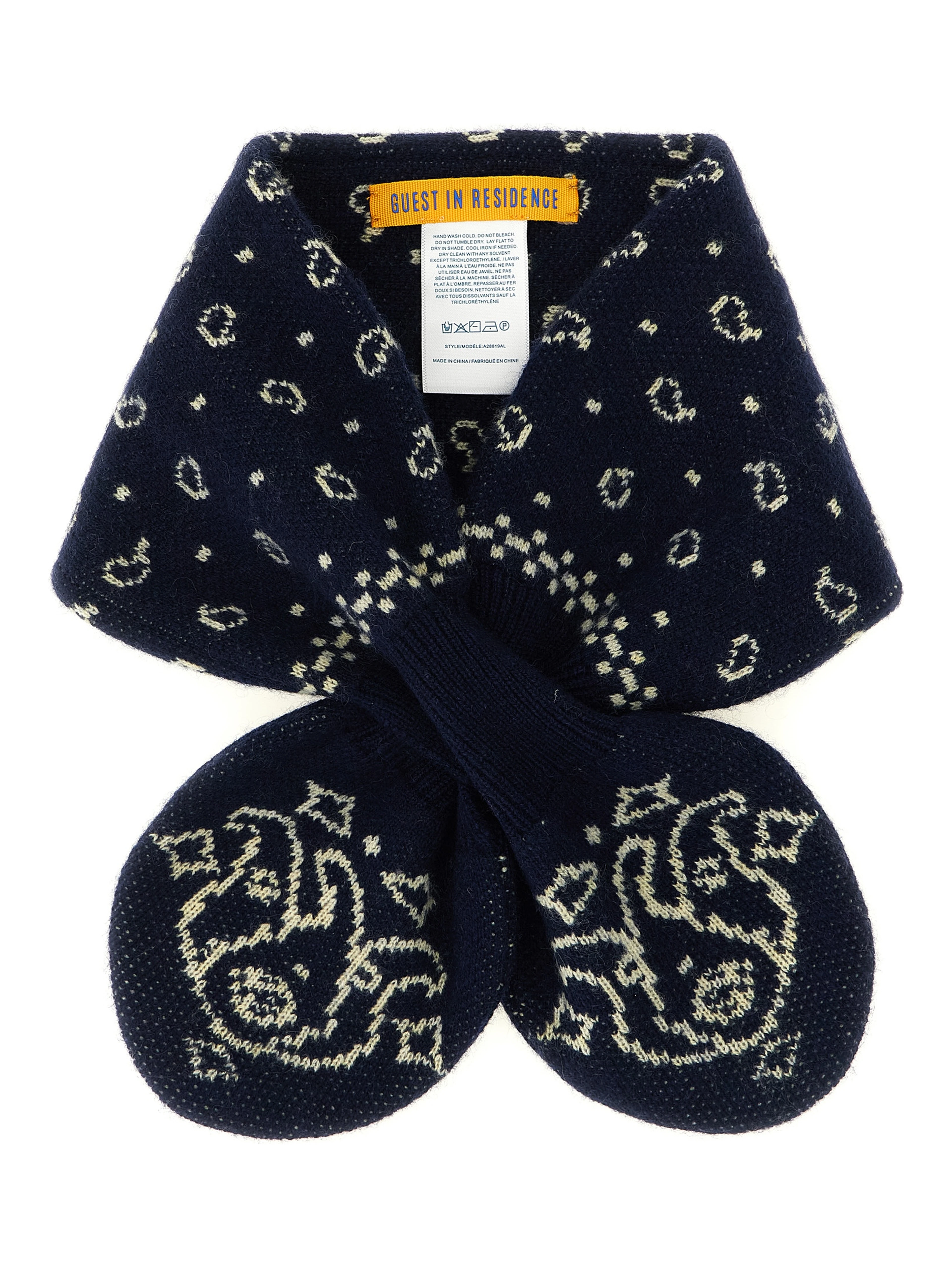 Blue Wool Foulard
