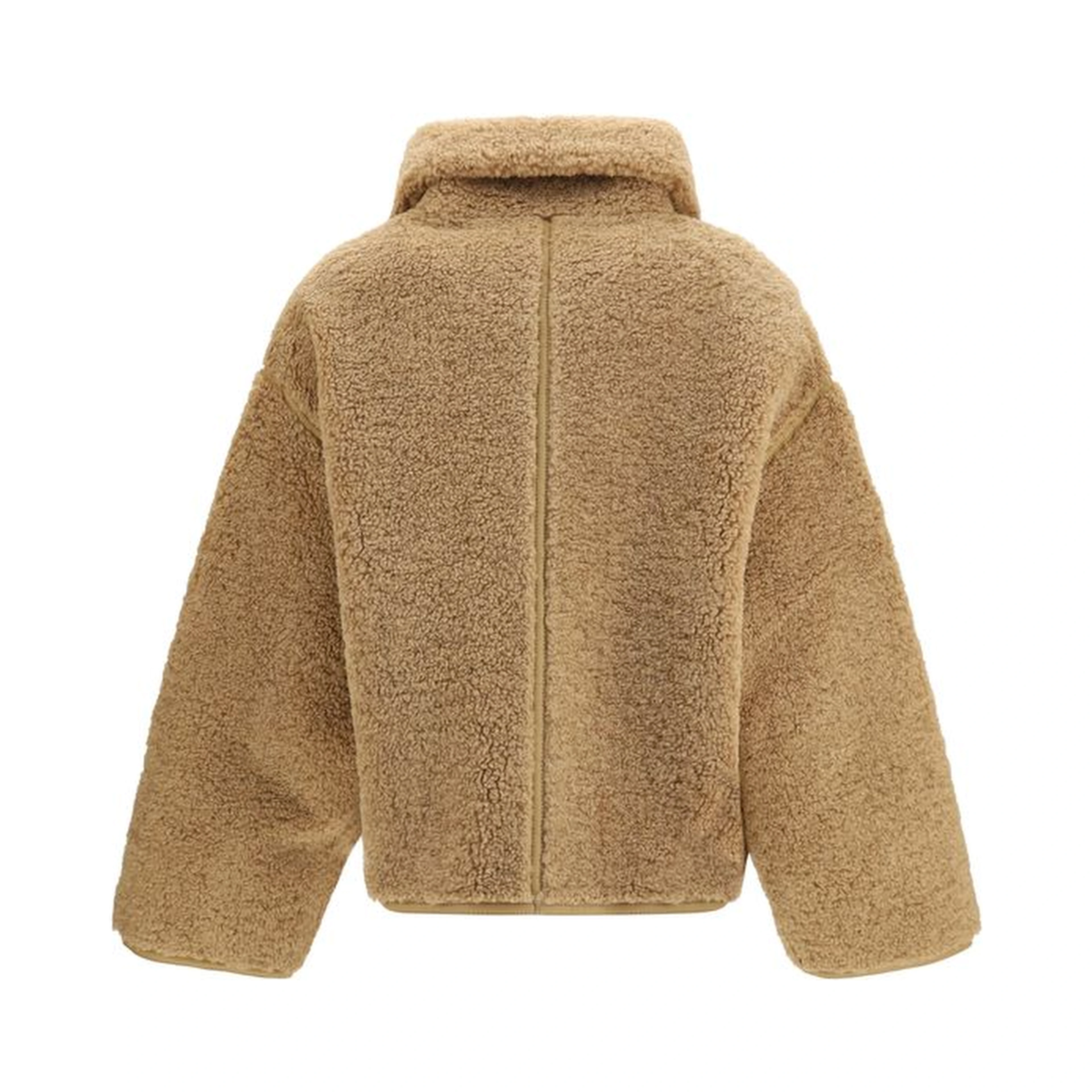 Beige Polyester Shell Jacket