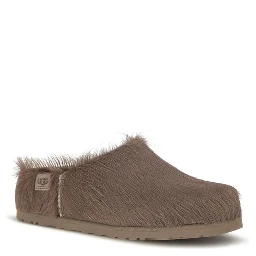 Brown Nubuc Leather Clogs