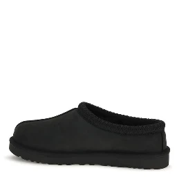 Black Nubuc Leather Clogs