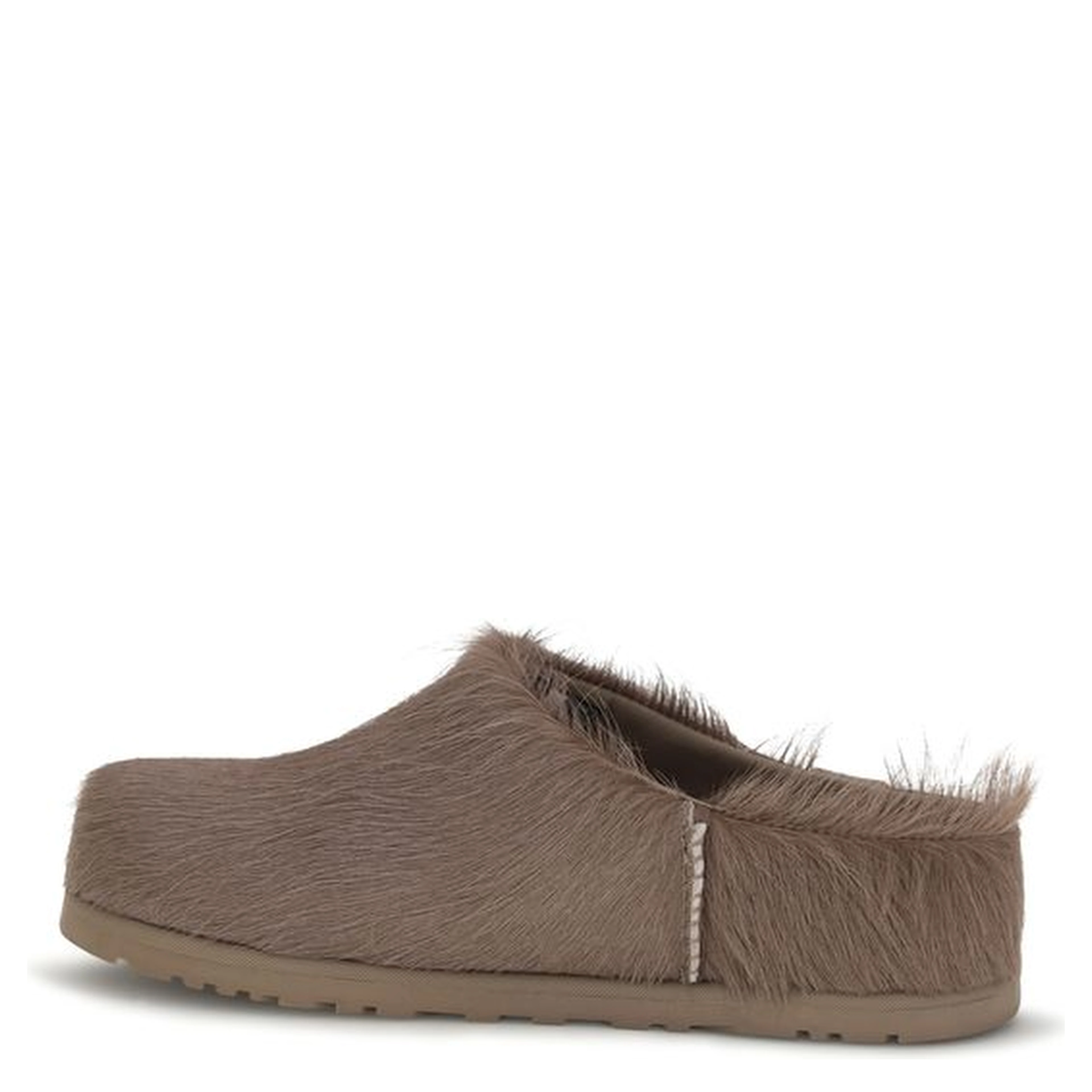 Brown Nubuc Leather Clogs