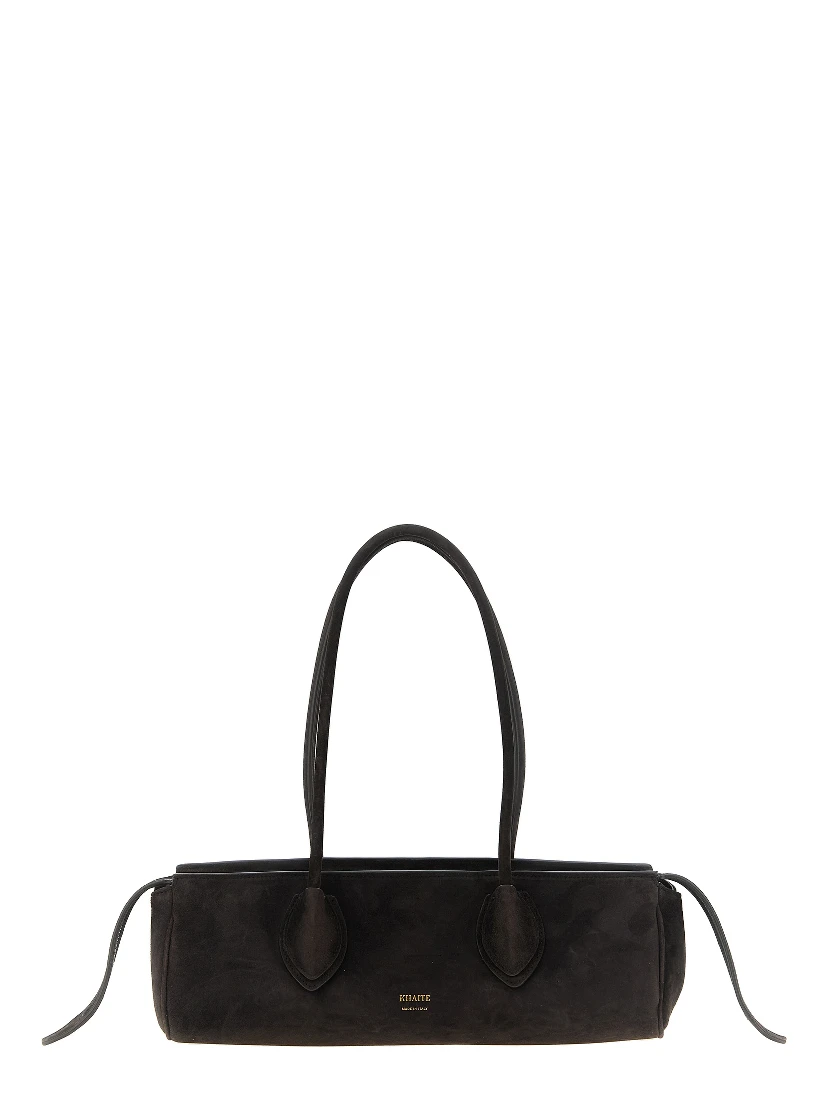 Brown Calfskin Shoulder Bag