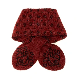 Red Wool Foulard