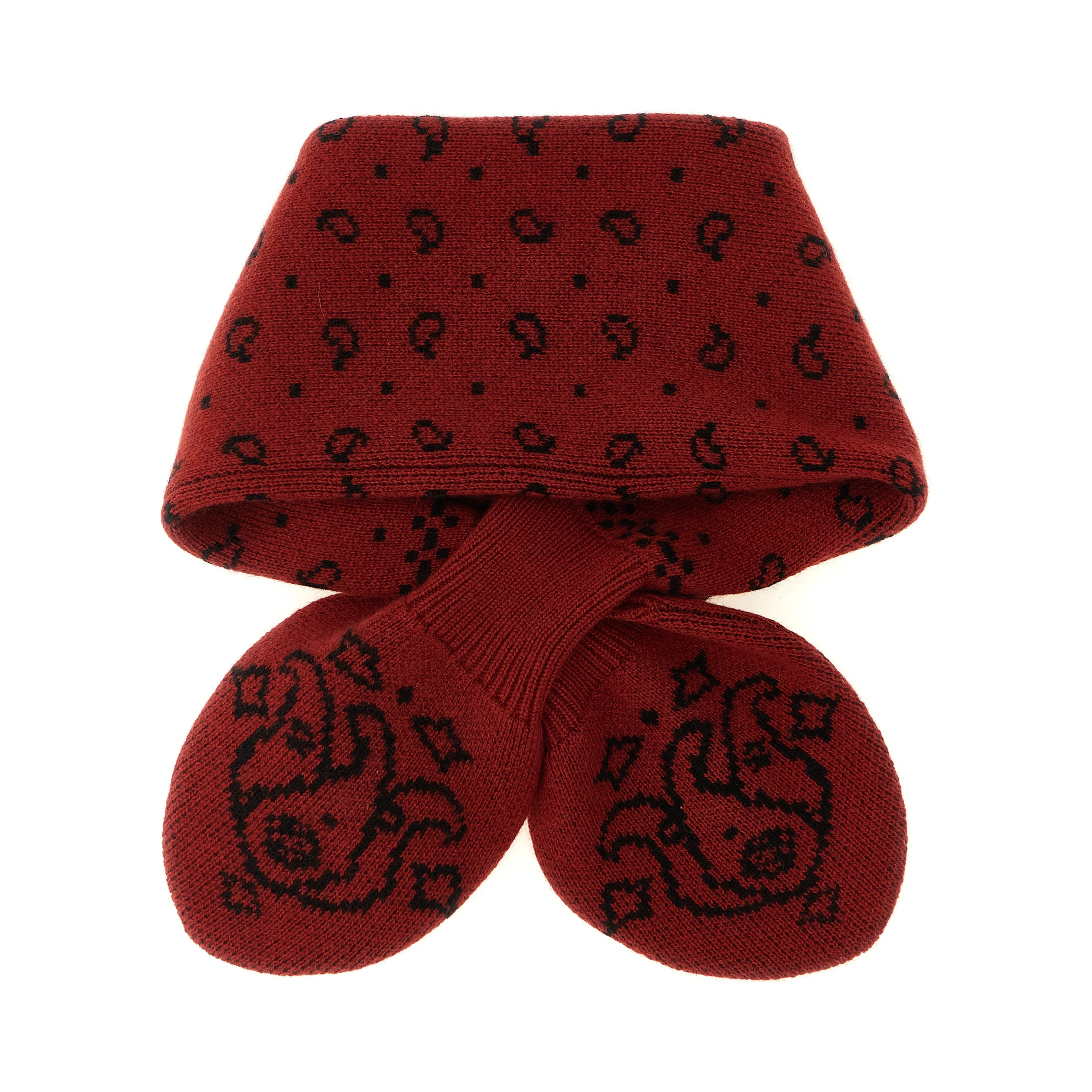 Red Wool Foulard