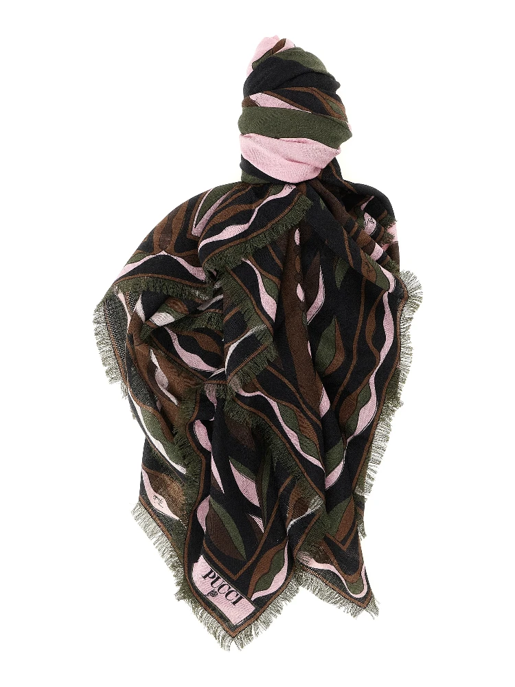 Multicolor Silk Scarf