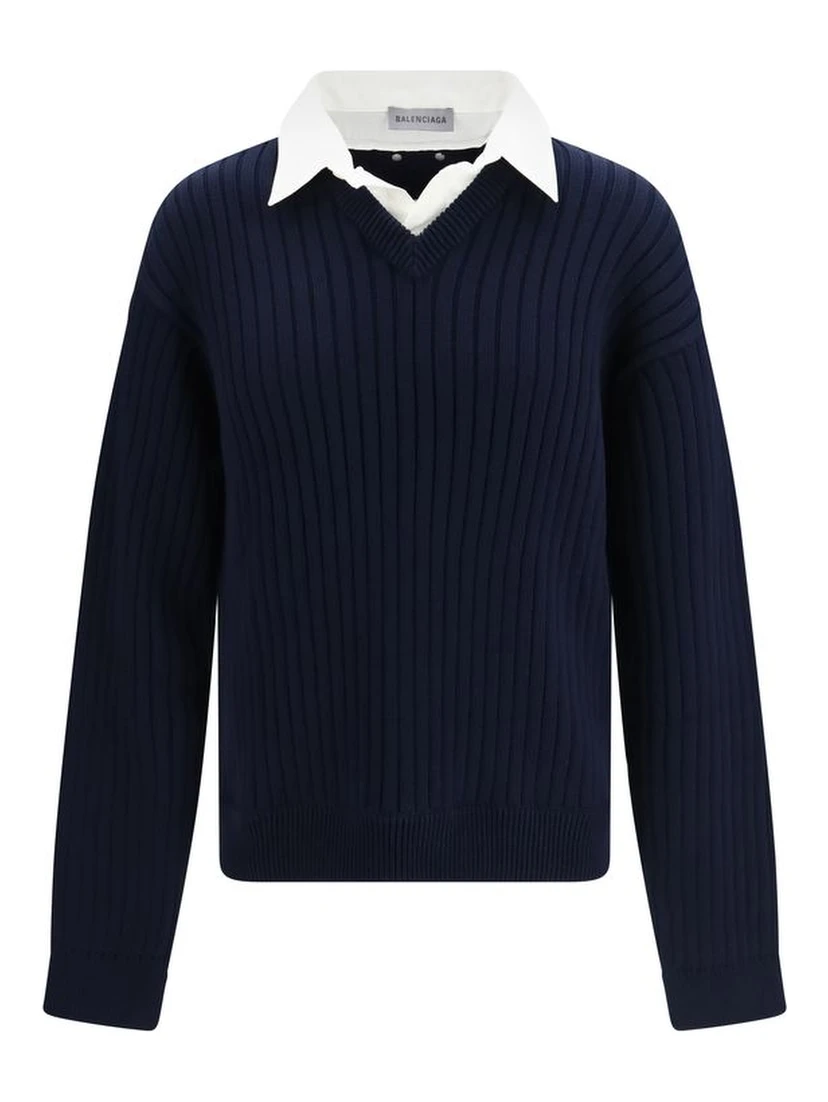 Blue Cotton Sweatshirt