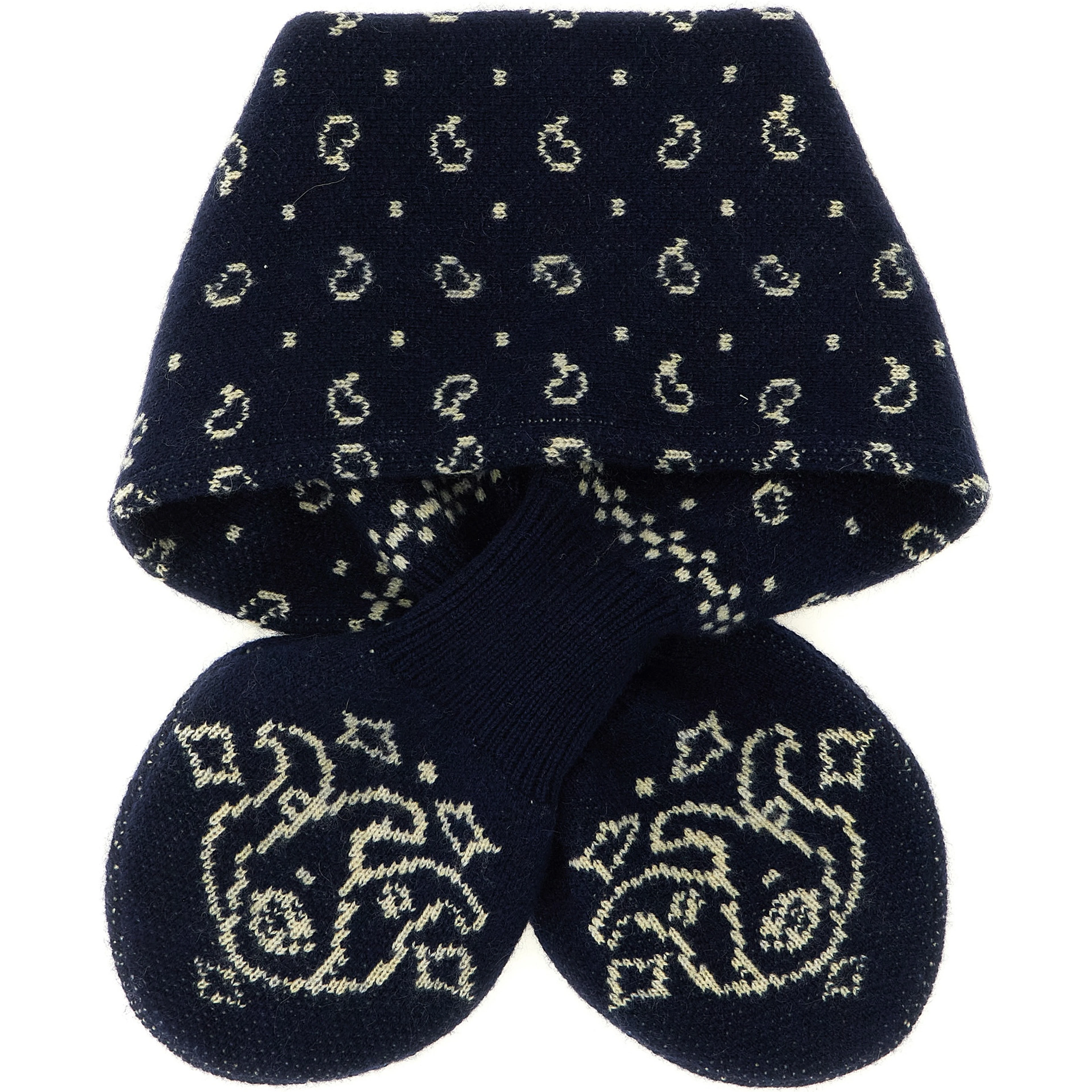 Blue Wool Foulard