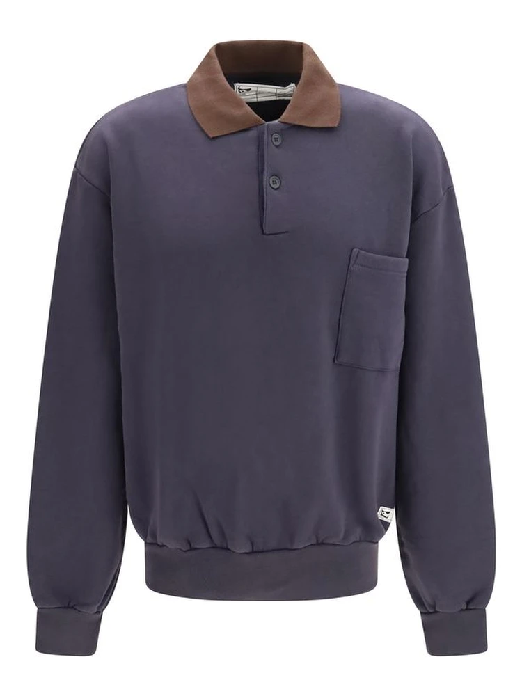 Blue Cotton Sweatshirt