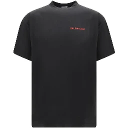 Black Cotton T-Shirt