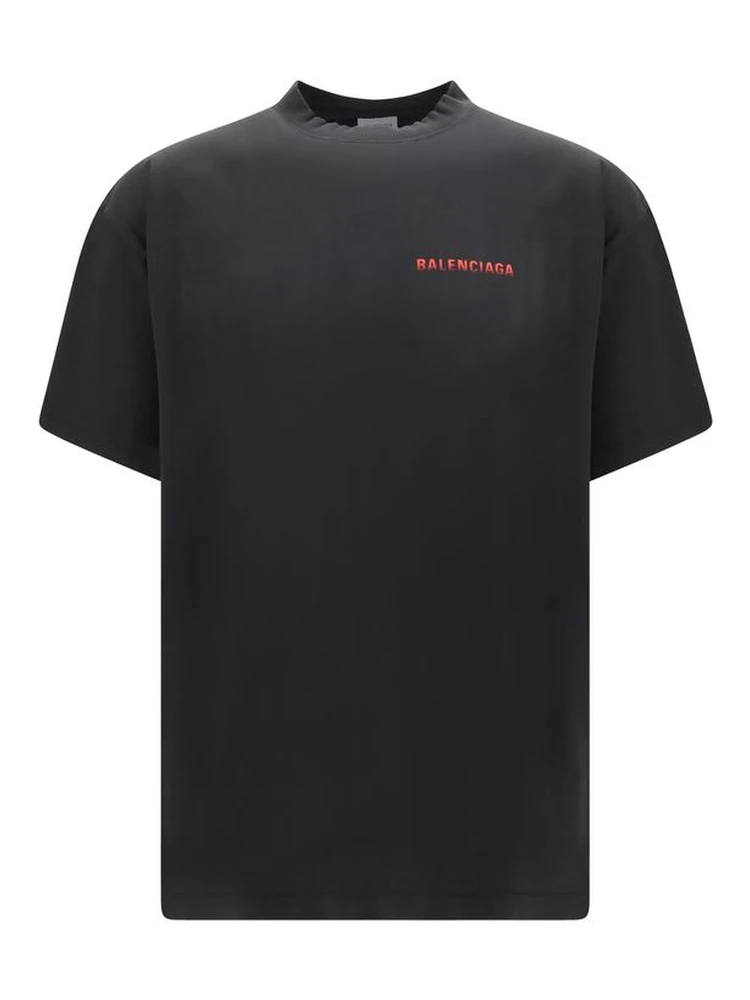 Black Cotton T-Shirt