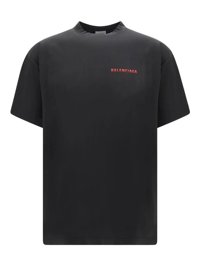 Black Cotton T-Shirt