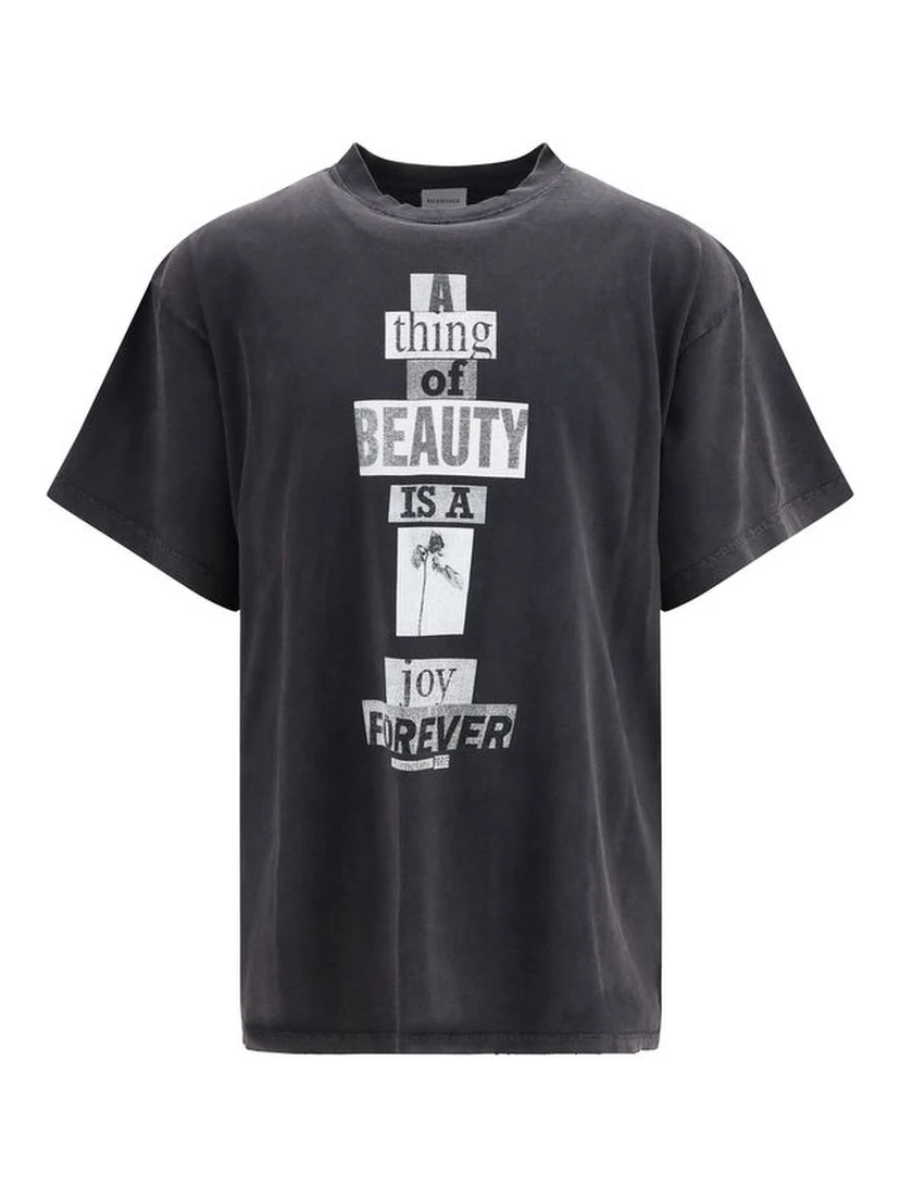Gray Cotton T-Shirt