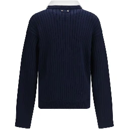 Blue Cotton Sweatshirt