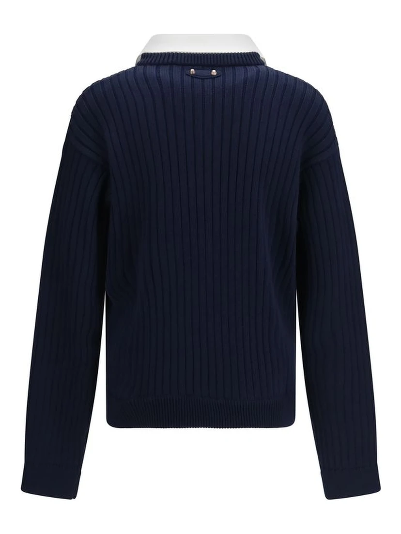 Blue Cotton Sweatshirt