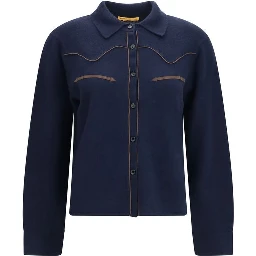 Blue Cashmere Dress Shirt