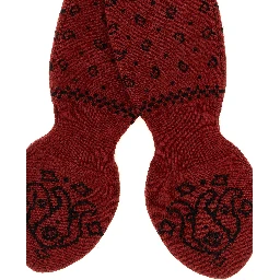 Red Wool Foulard
