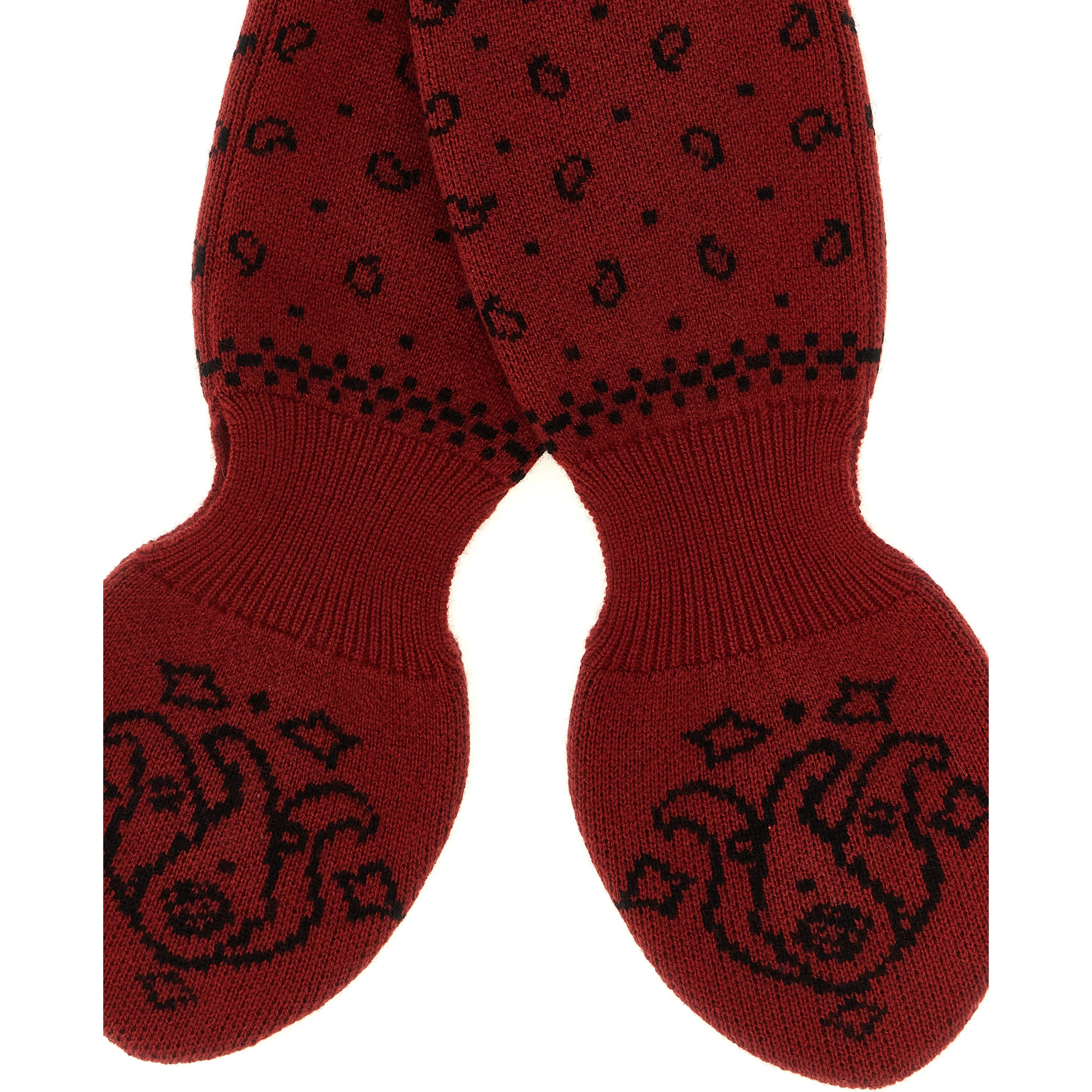 Red Wool Foulard