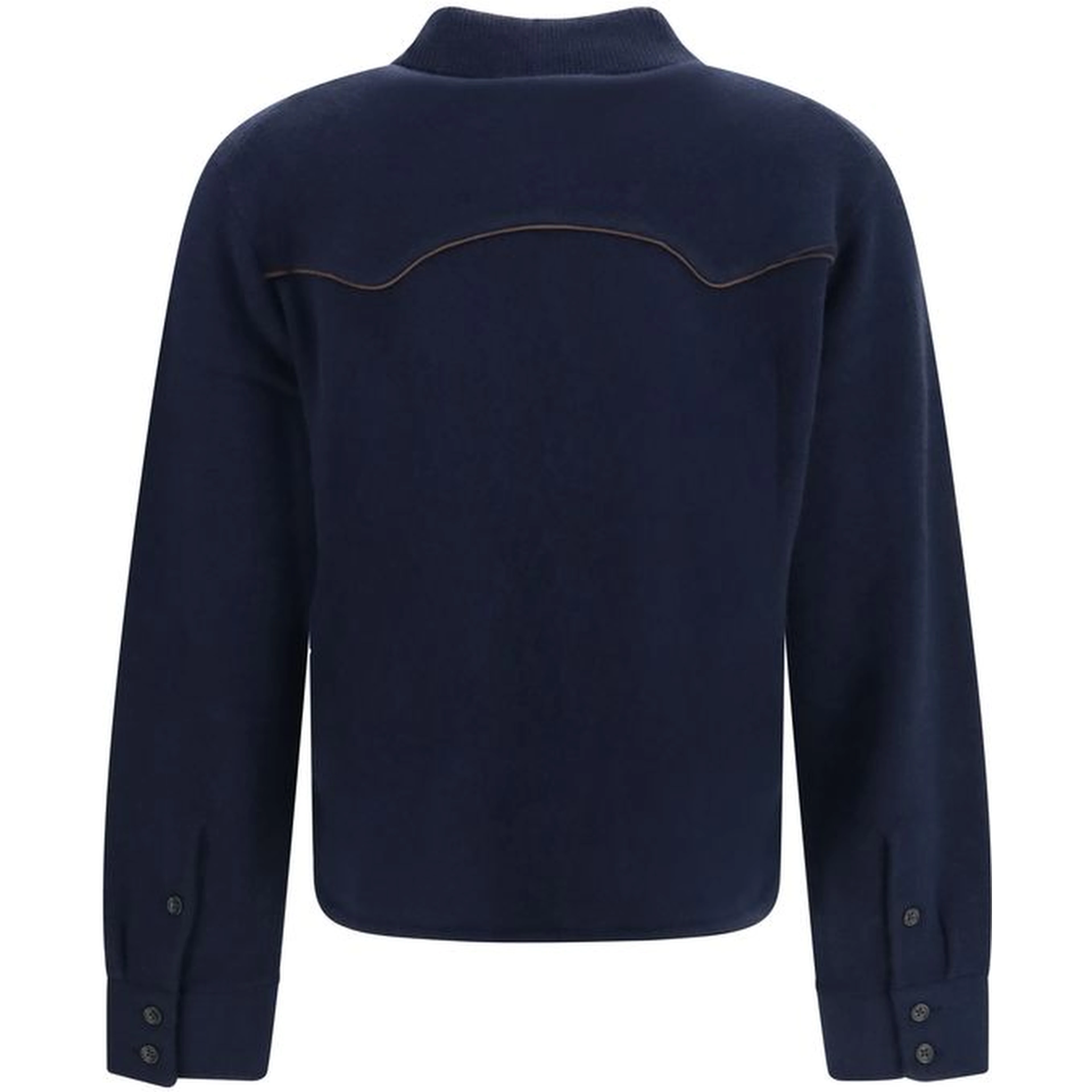 Blue Cashmere Dress Shirt