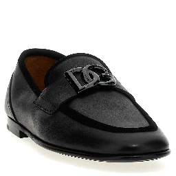Black Calfskin Slip-On Loafers