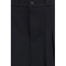 Black Wool Oves Aries Midi Skirt