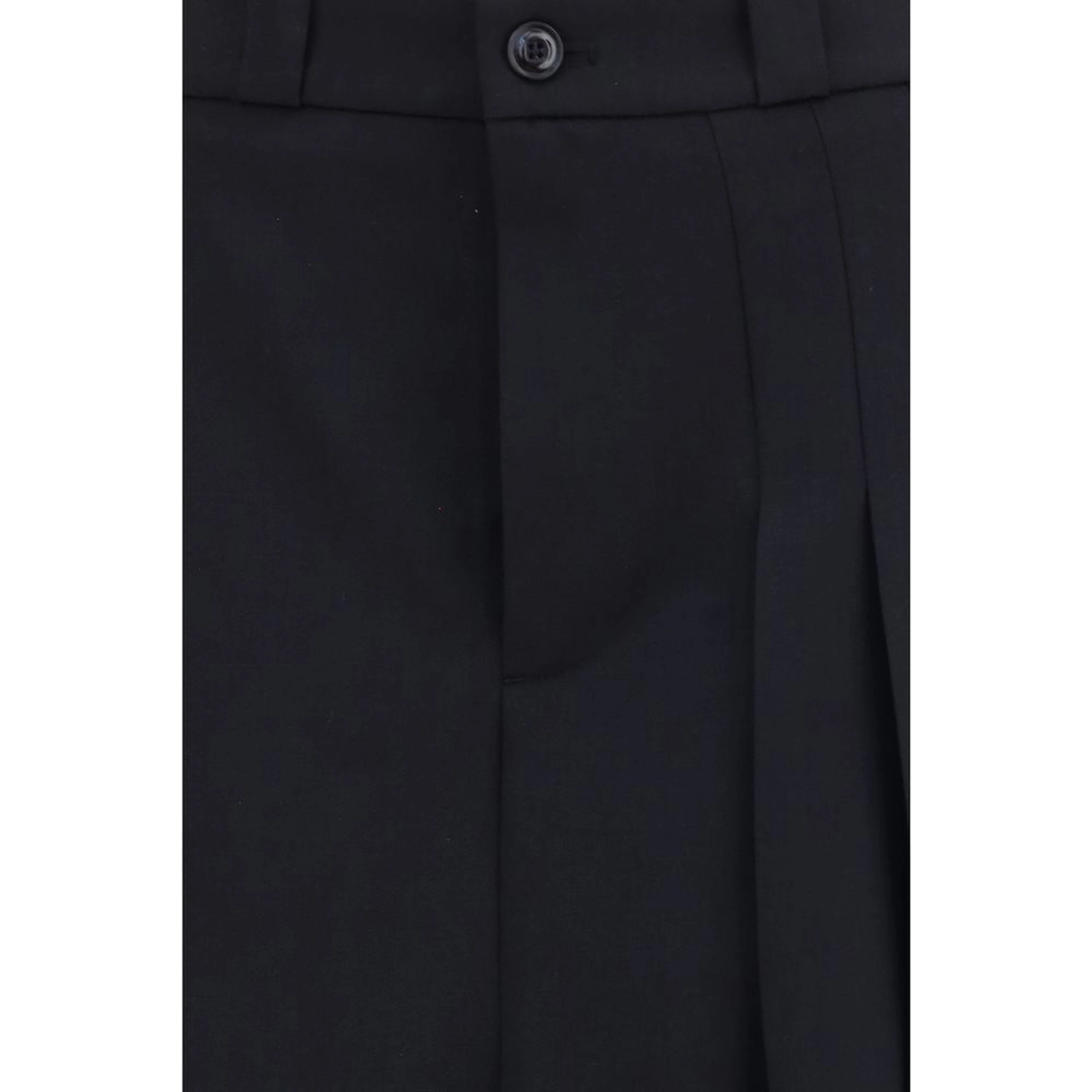 Black Wool Oves Aries Midi Skirt
