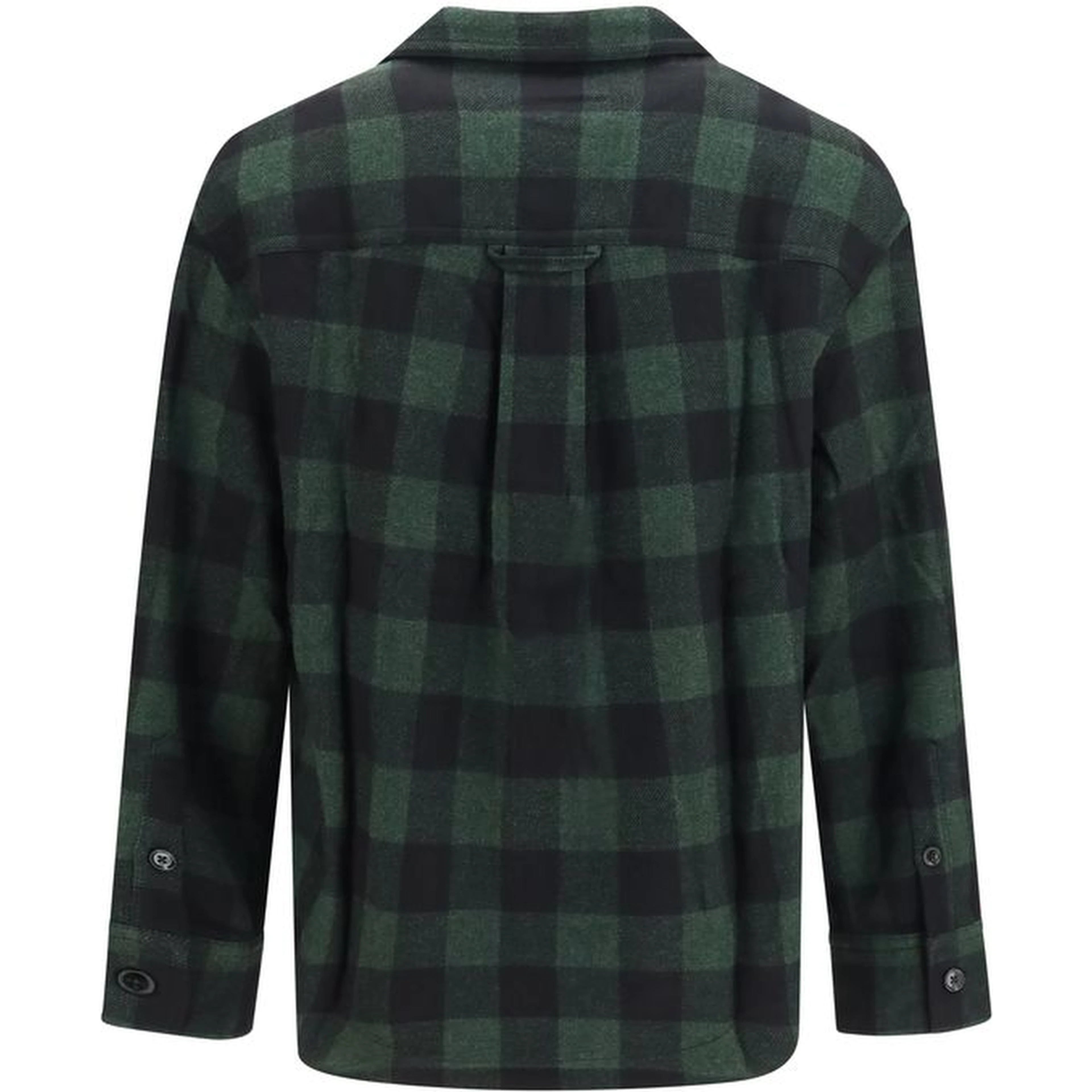 Bicolor Wool Oves Aries Pattern Shirt