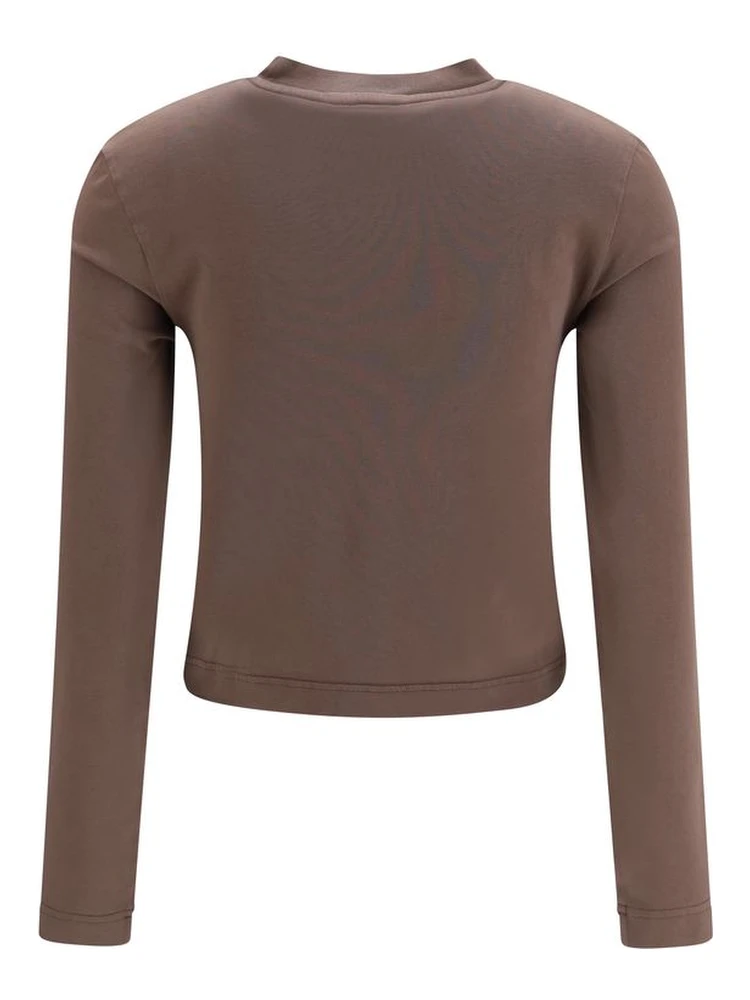 Brown Cotton Long Sleeve T-Shirt alternative