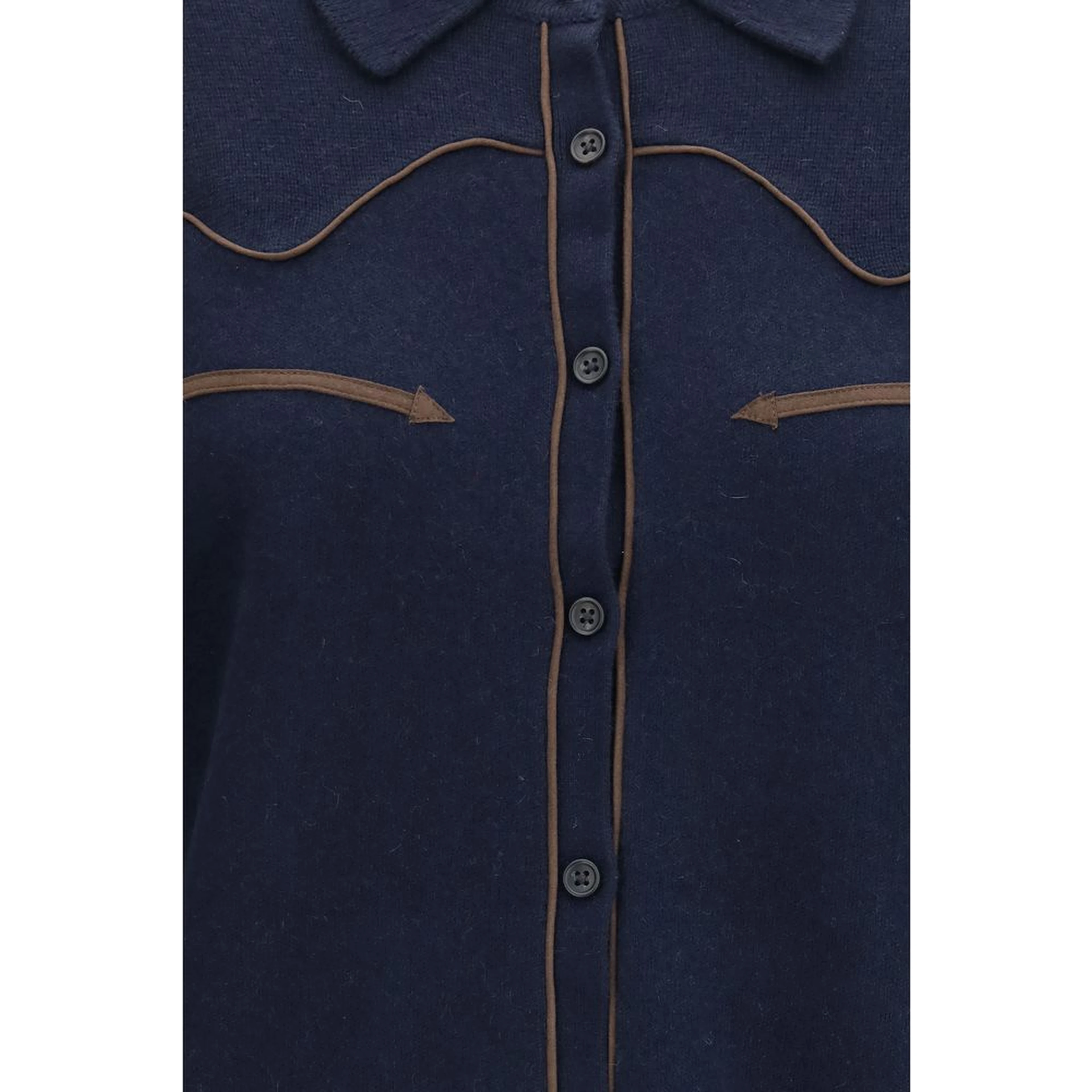 Blue Cashmere Dress Shirt