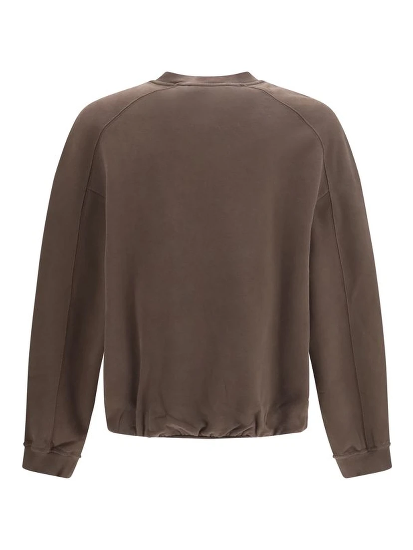 Brown Cotton Sweatshirt