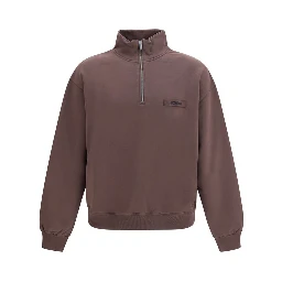 Brown Cotton Sweatshirt