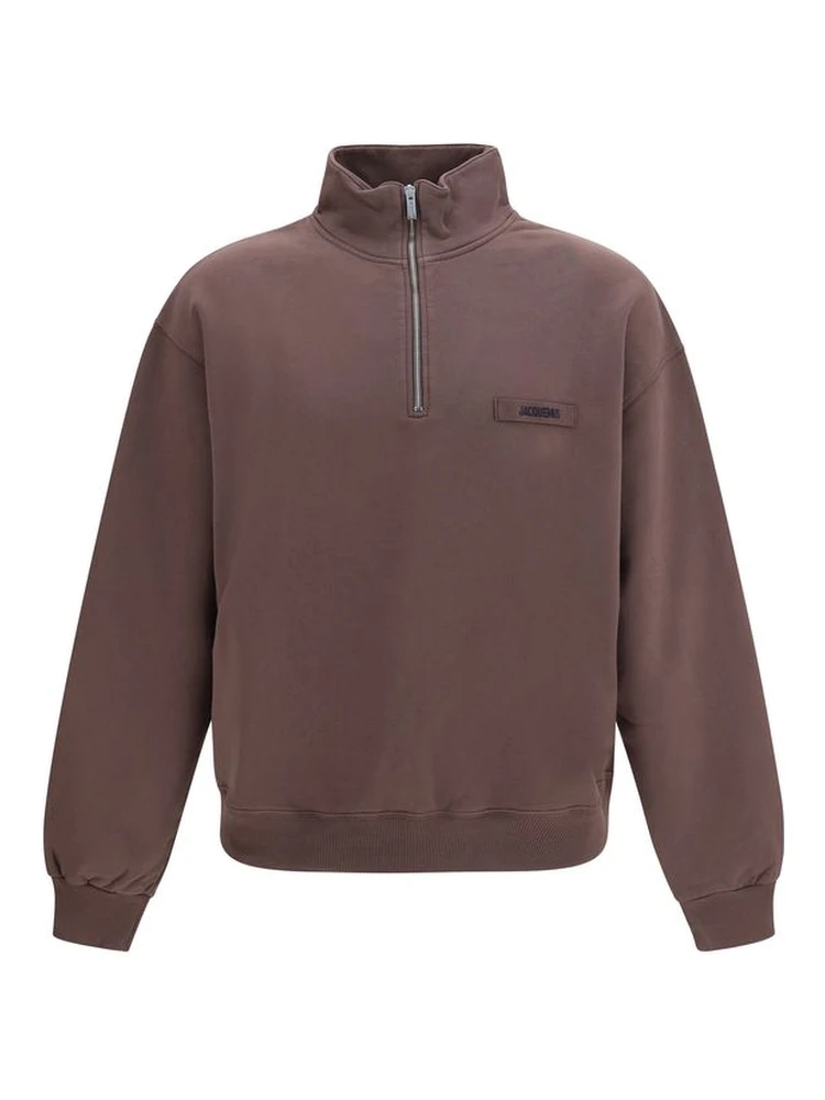 Brown Cotton Sweatshirt