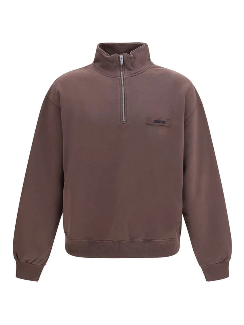 Brown Cotton Sweatshirt