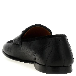 Black Calfskin Slip-On Loafers