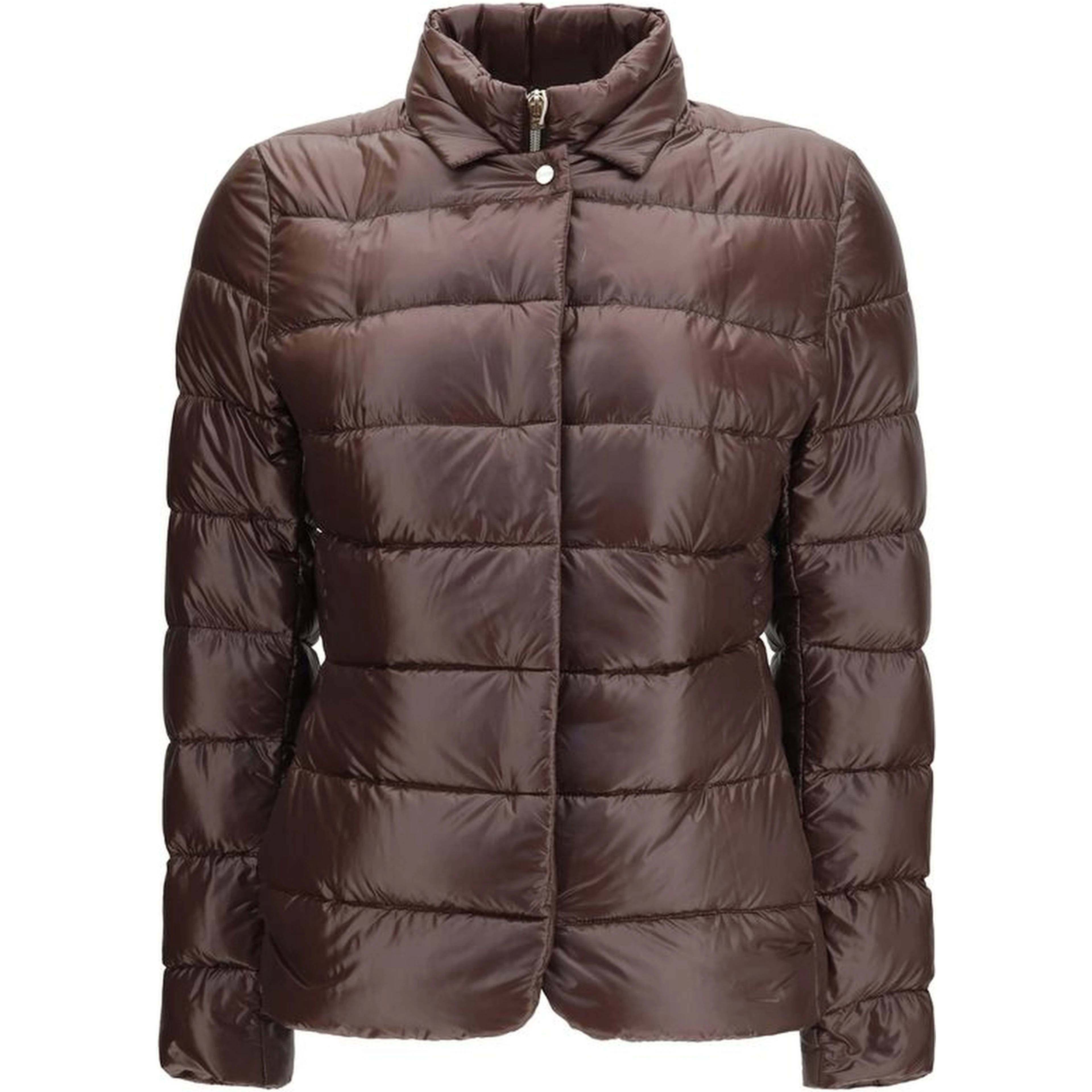Brown Goose Down Full-Length Jacket