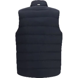 Blue Wool Oves Aries Sleeveless Jacket
